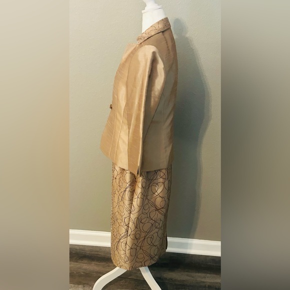 Jessica Howard 3 Piece Evening Wear Set Size 12 Jacket, Skirt, Sleeveless Top - Picture 4 of 16